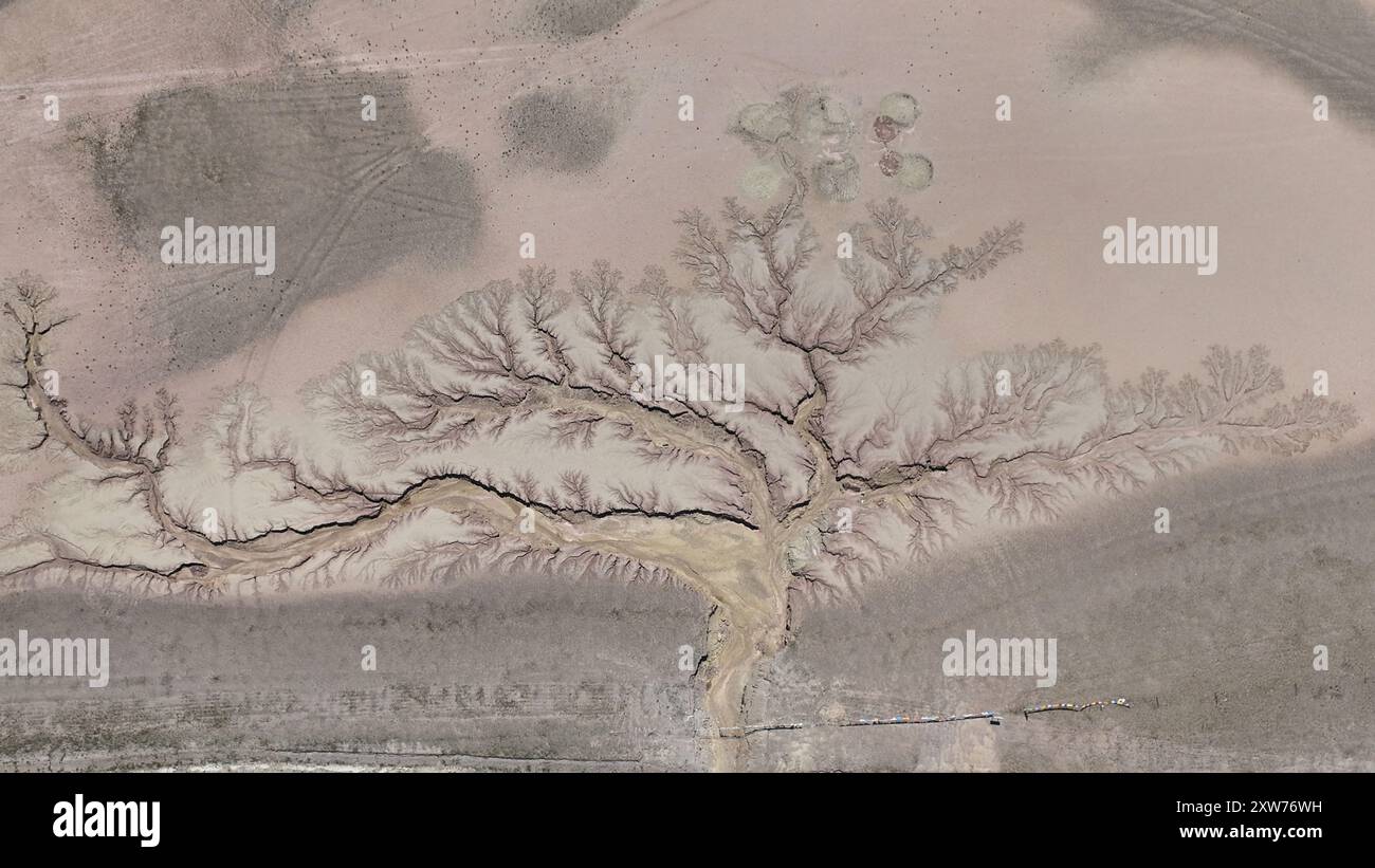 NAGQU, CHINA - AUGUST 11, 2024 - The shape of