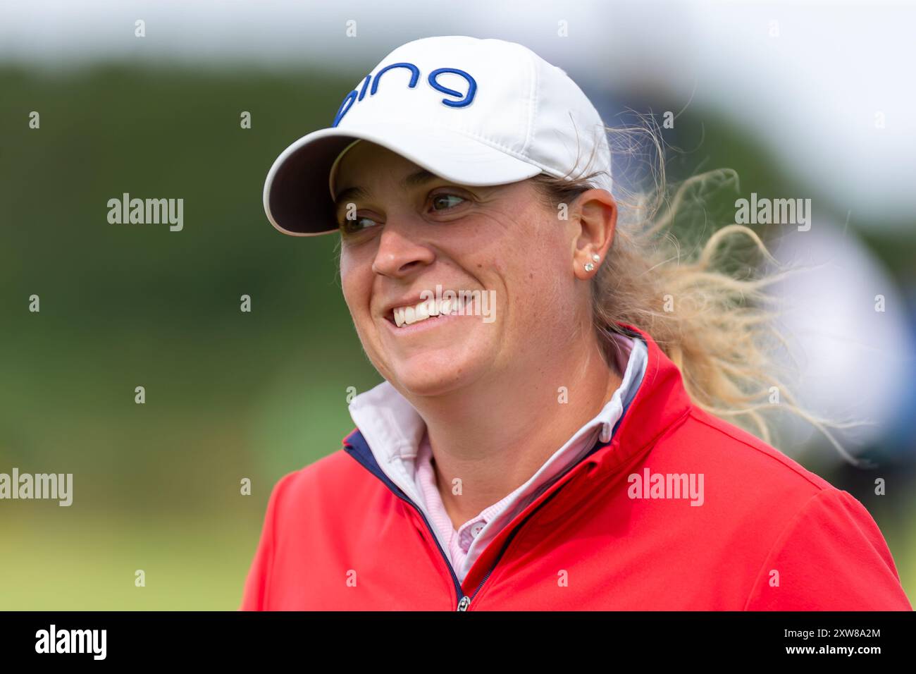 North Ayrshire, Scotland. 18th August 2025. Lauren Coughlin smiling
