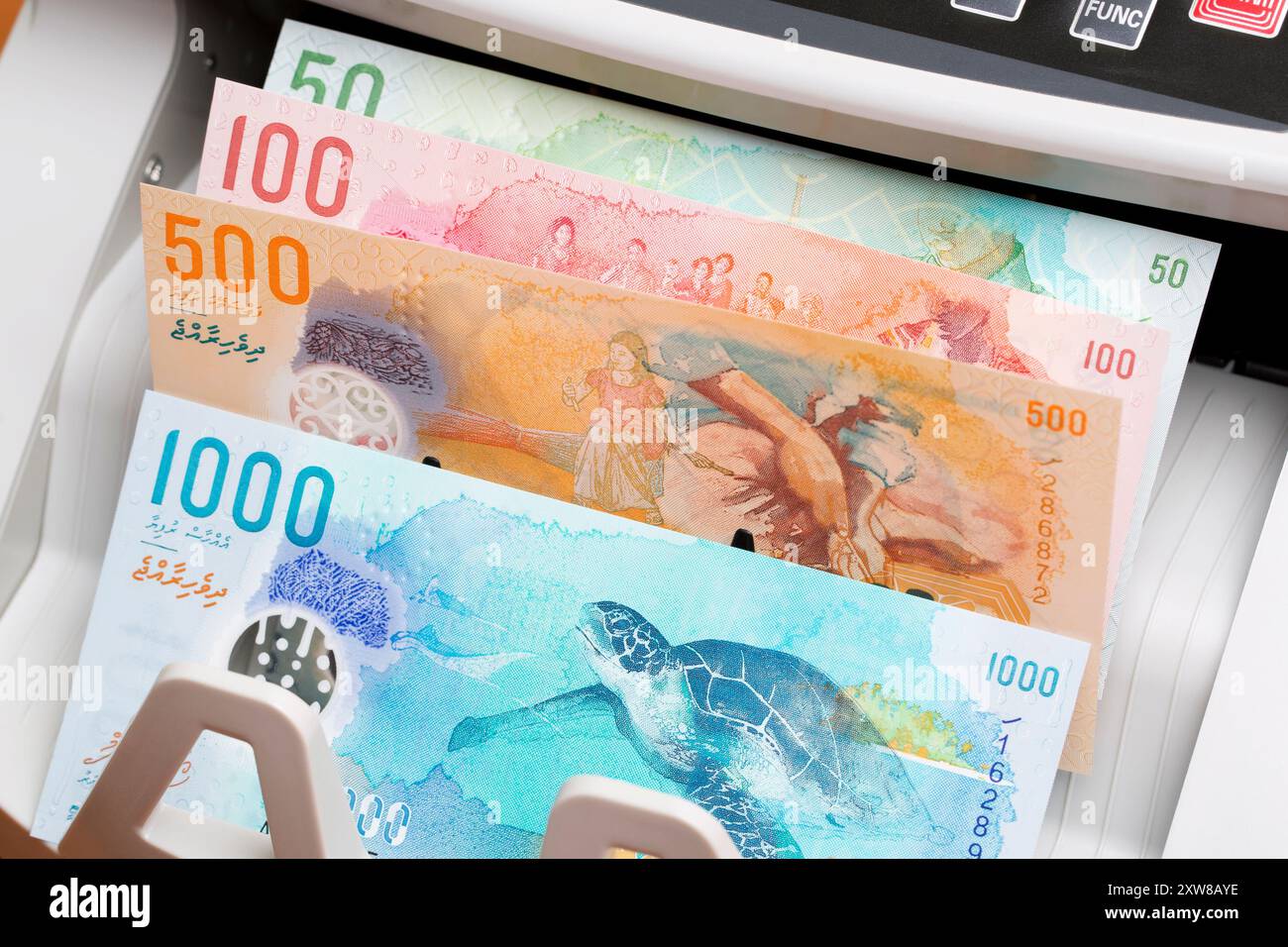 Maldivian rufiyaa banknote hi-res stock photography and images - Alamy