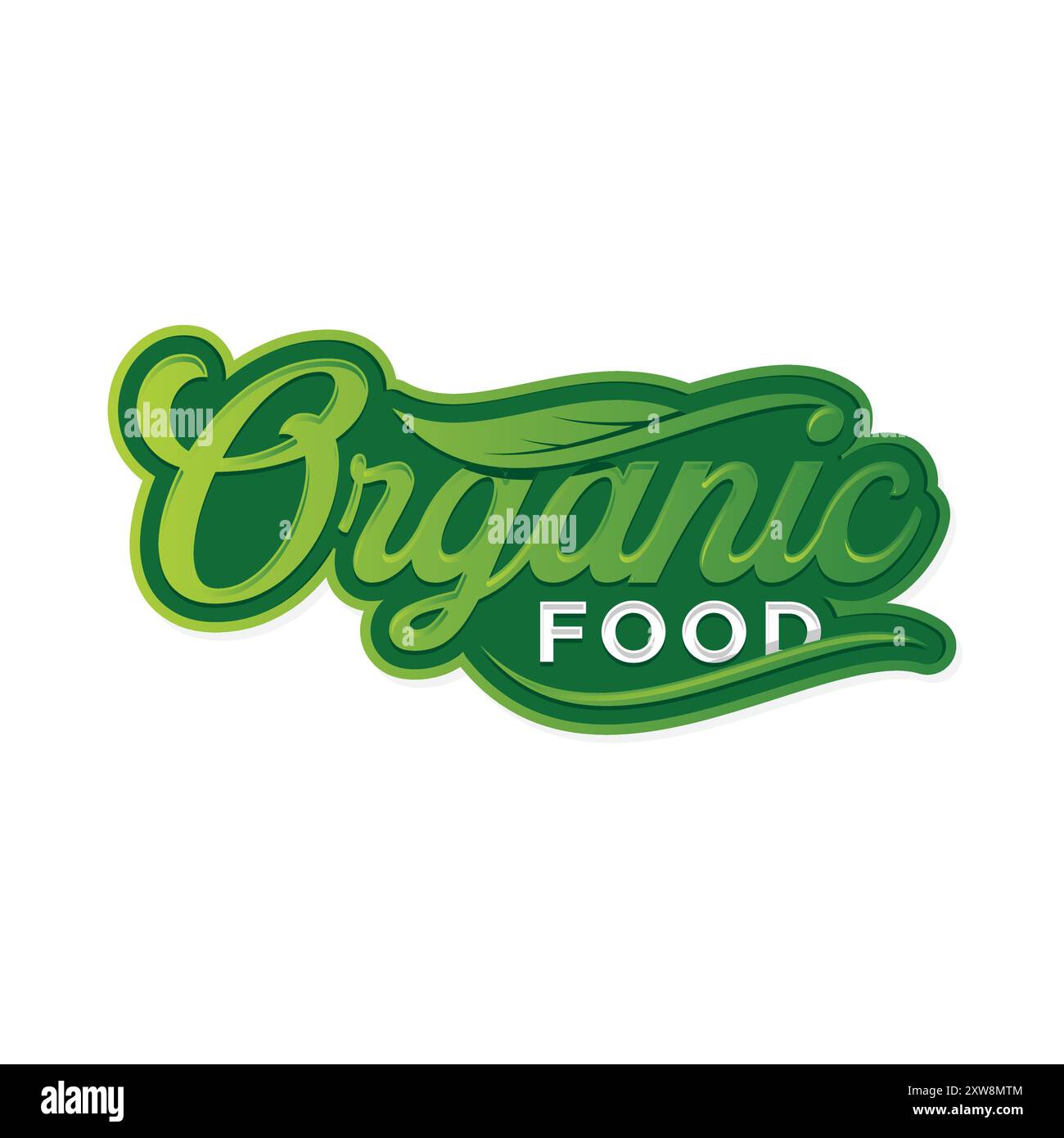 Organic Food Letter Text Typography For Food Industry Vector Template organic-food-letter-text-typography-for-food-industry-vector-template