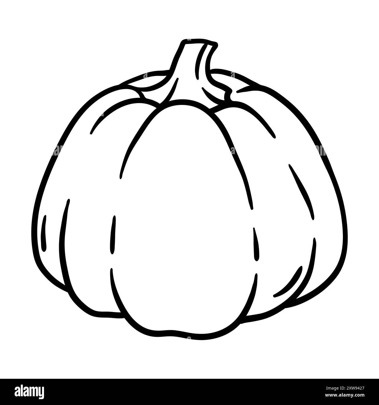 Pumpkin plant Black and White Stock Photos & Images - Alamy