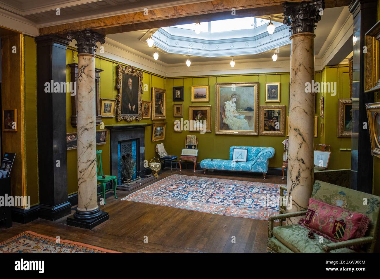 The Silk Room at Leighton House Museum Stock Photo