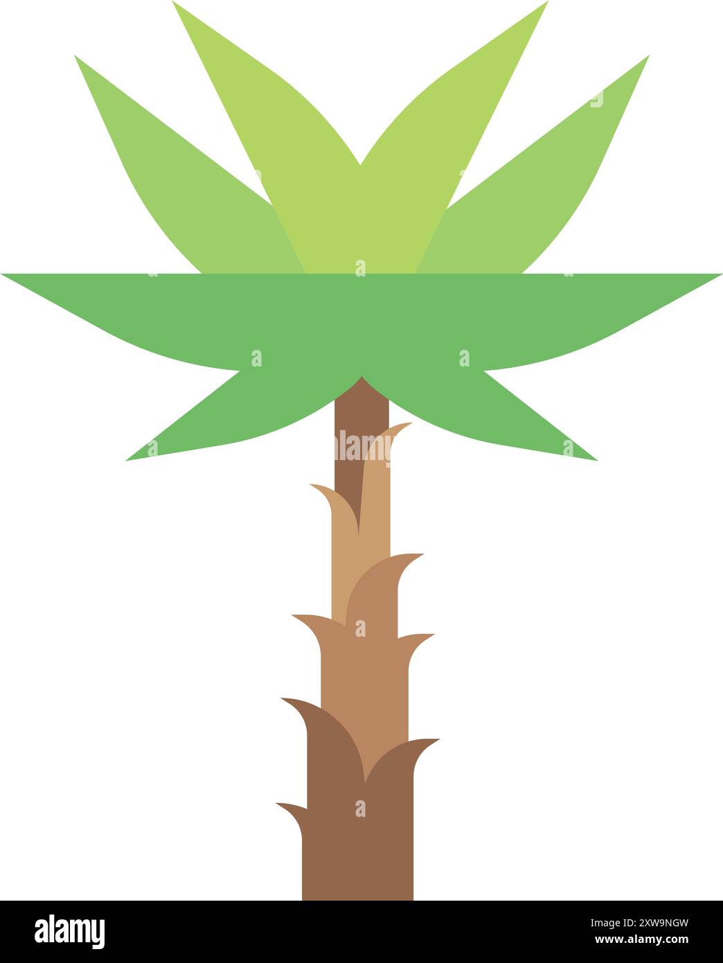 Color palm icon. Beach tree. Jungle flora Stock Vector Image & Art - Alamy