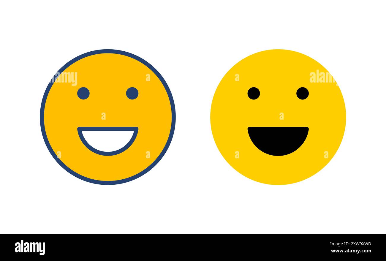 smile icon vector. smile emoticon icon. feedback Stock Vector