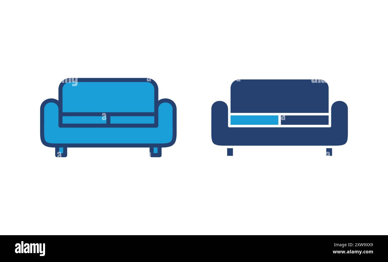 Sofa icon vector. sofa icon illustration Stock Vector