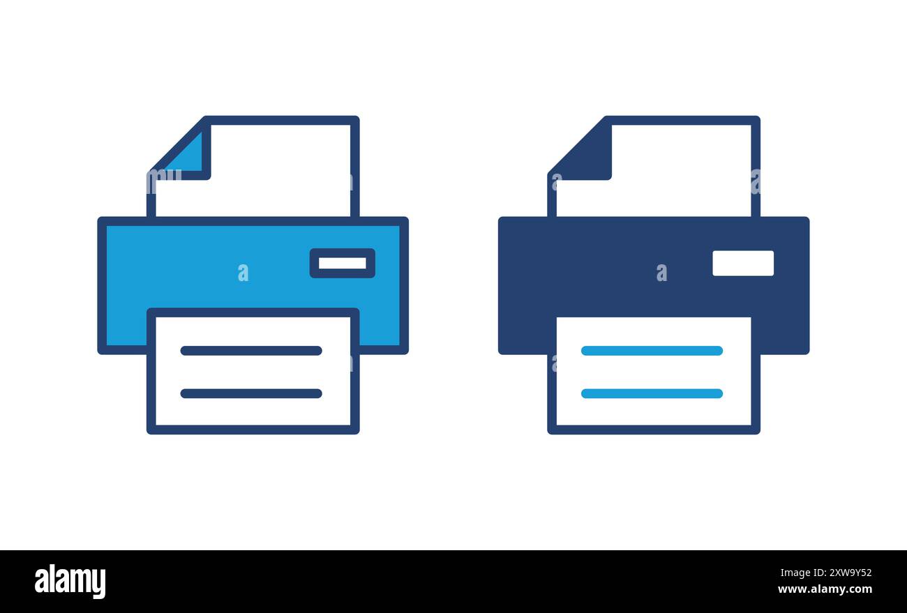 Print icon vector. printer icon vector. Stock Vector