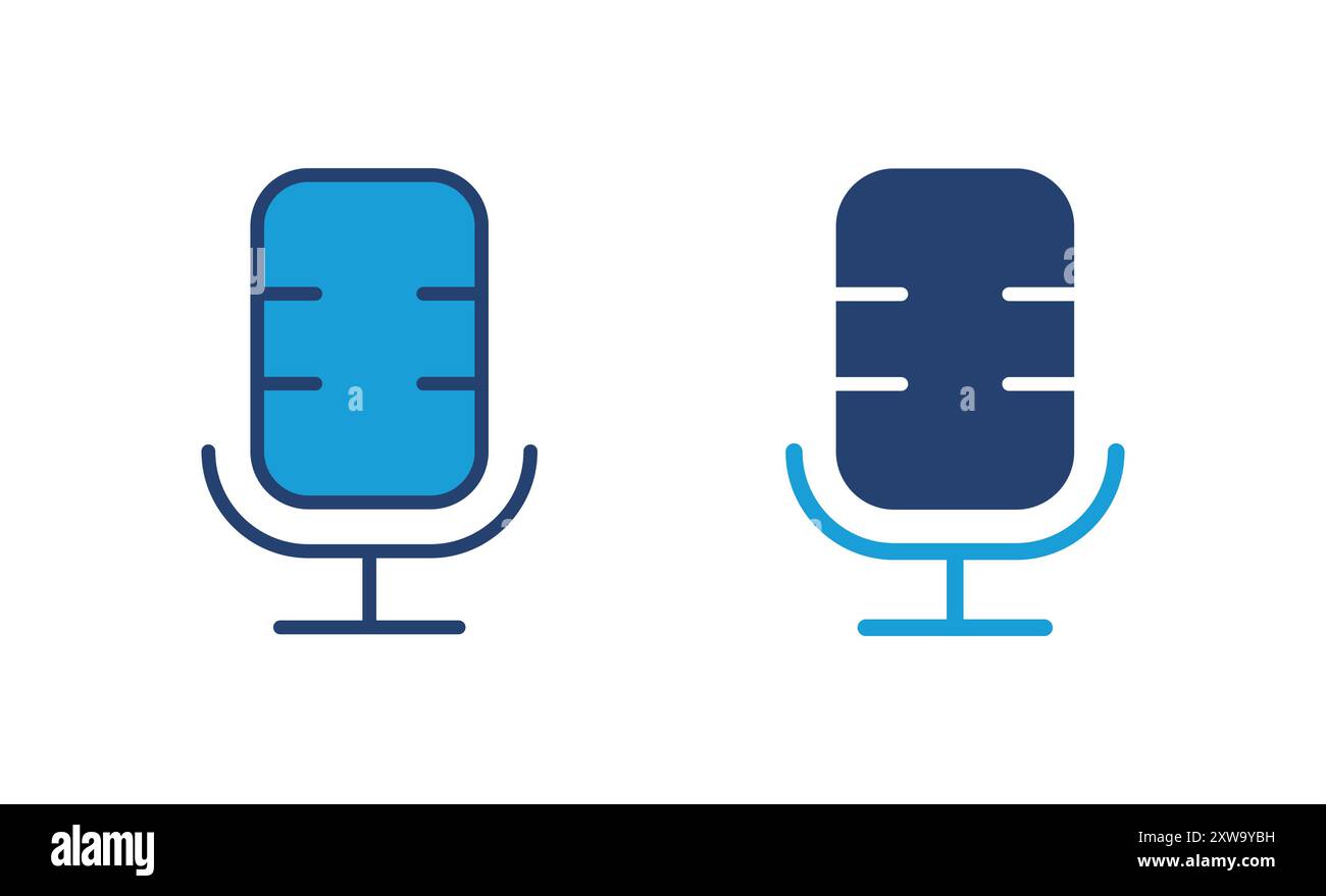 microphone icon vector. karaoke icon vector Stock Vector