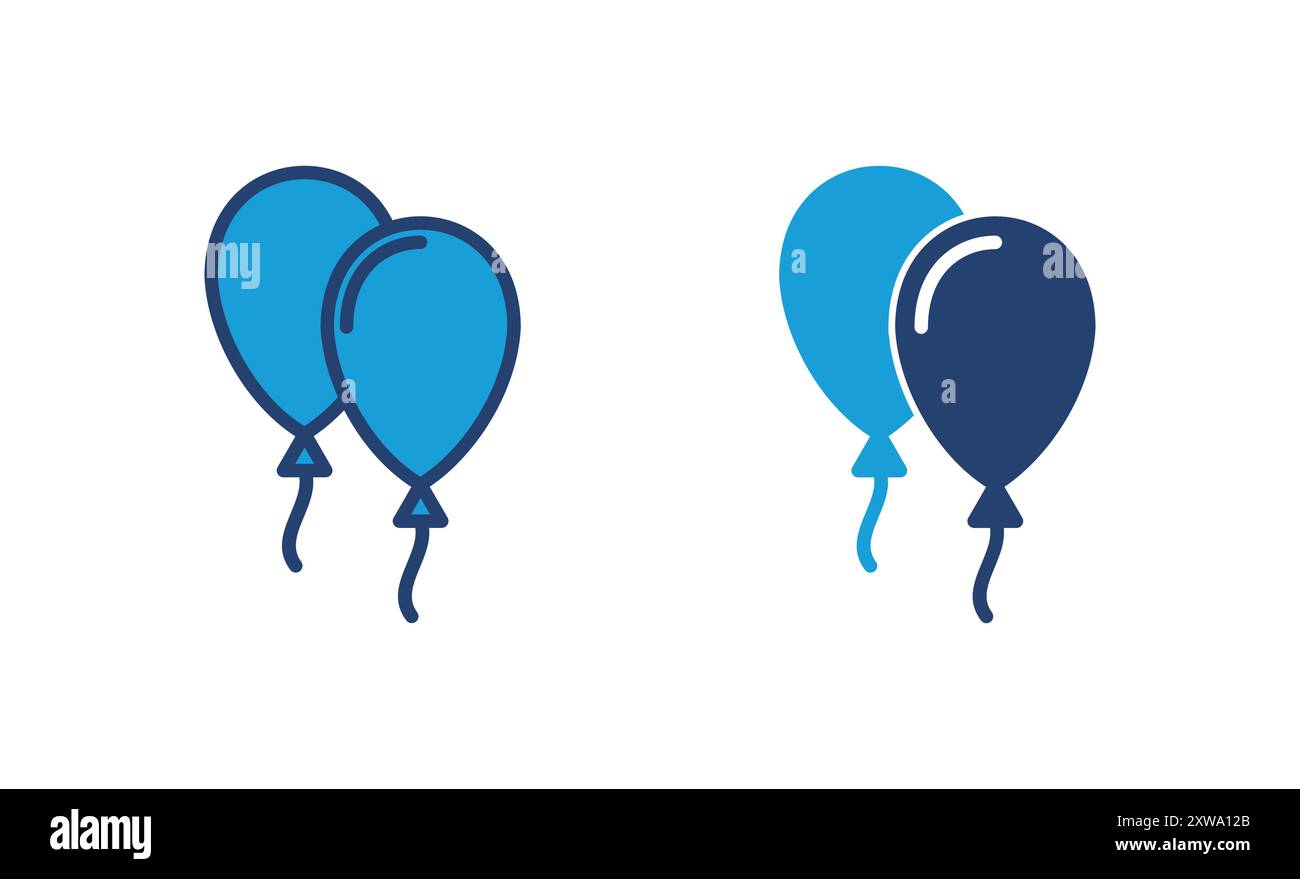 Balloon icon vector. party balloon icon decoration birthday vector ...