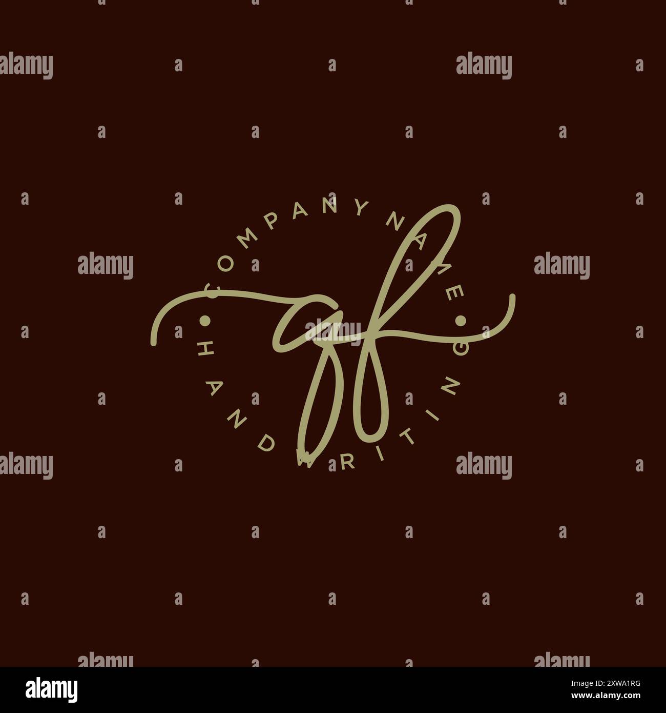 QF Initial Handwriting Logo Stock Vector Image & Art - Alamy