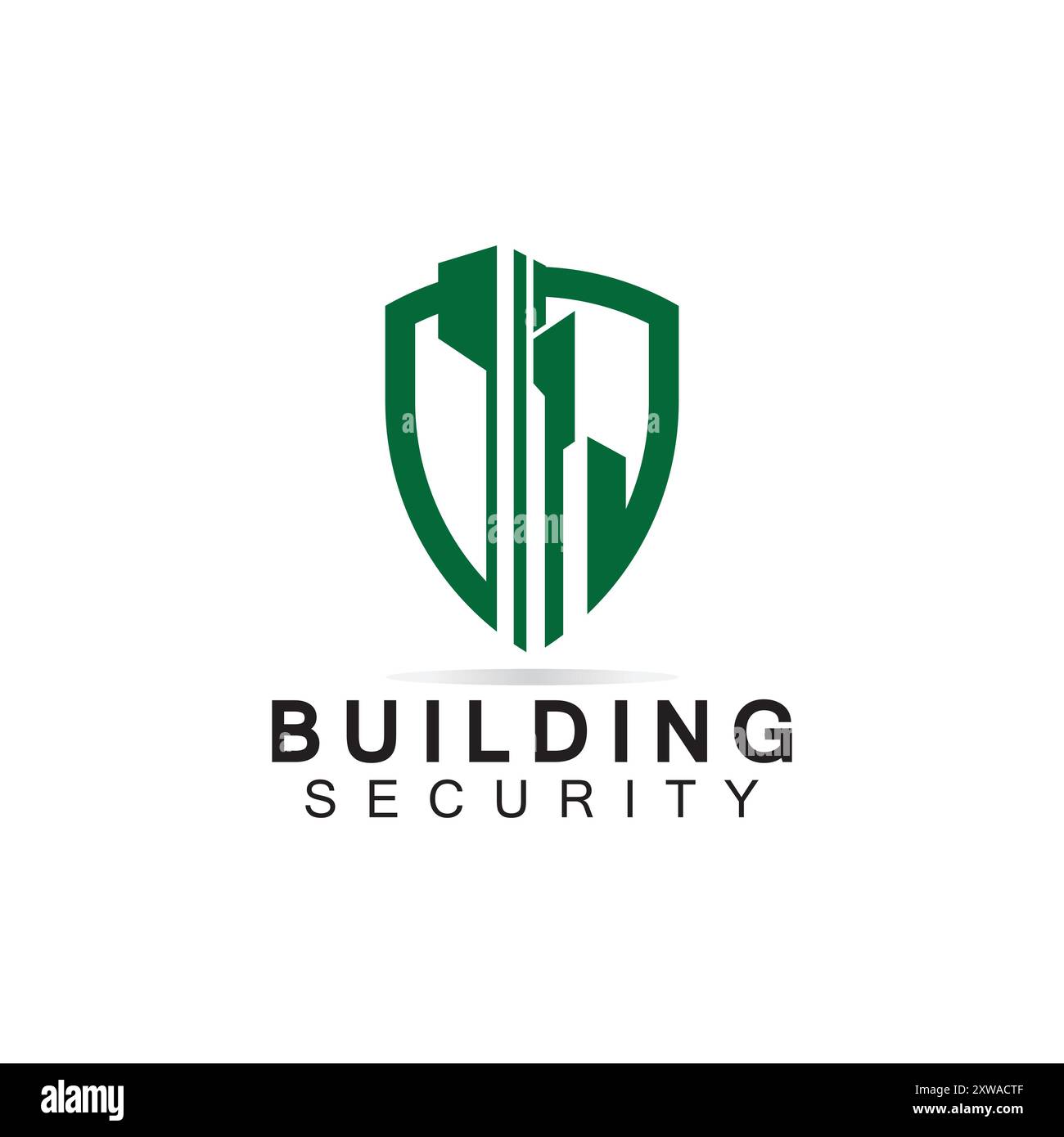 Building security logo design template. Stock Vector