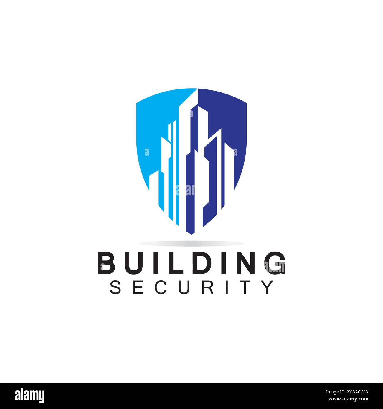 Building security logo design template. Stock Vector