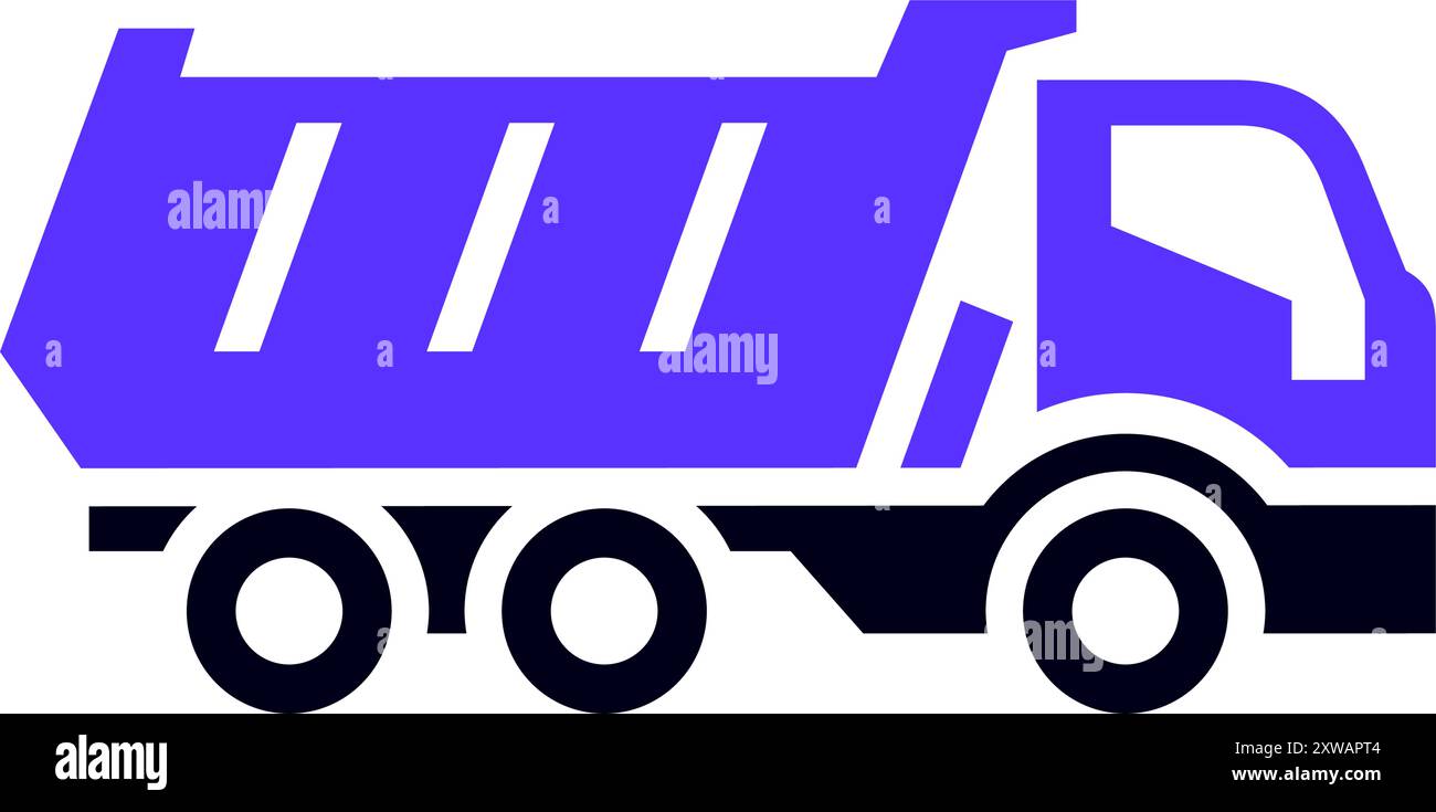 Transport flat icon, square shape Stock Vector