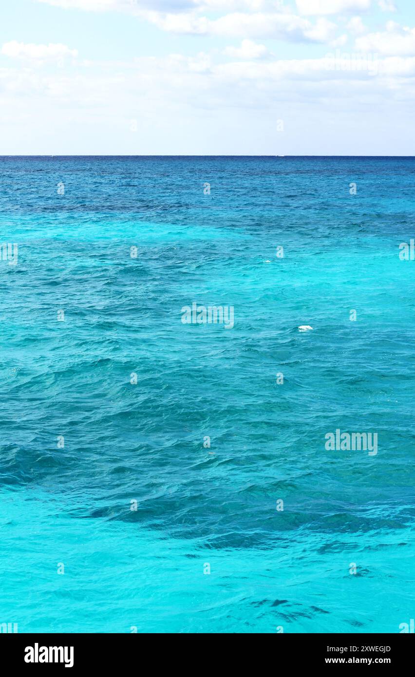 The beautiful turquoise waters of Mosquito Bank, Key Largo. The sea in ...