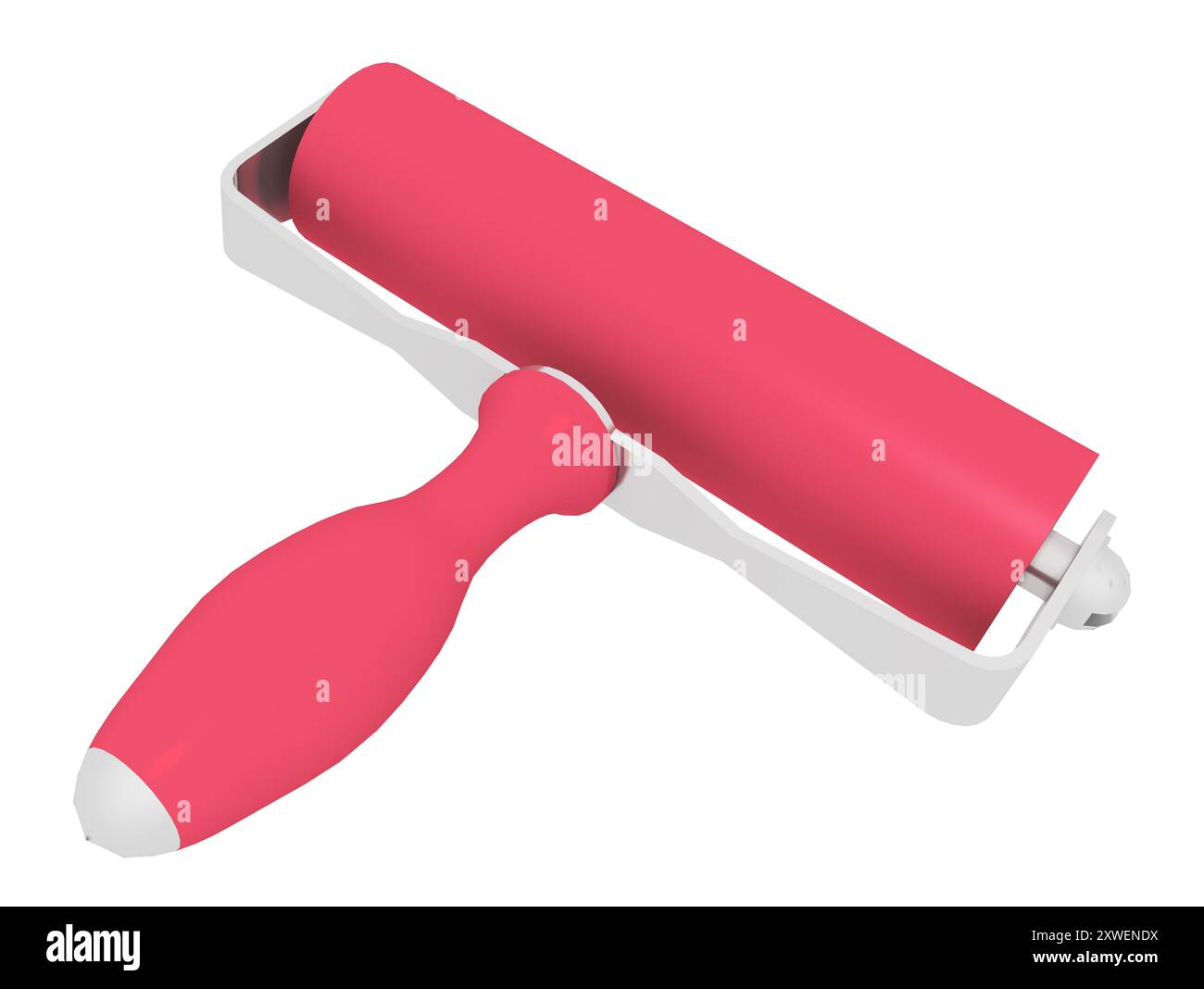 Hand roller isolated on white background Stock Photo