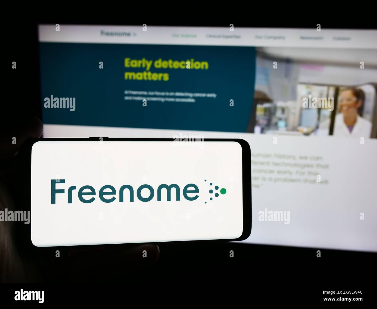 Freenome logo hi-res stock photography and images - Alamy