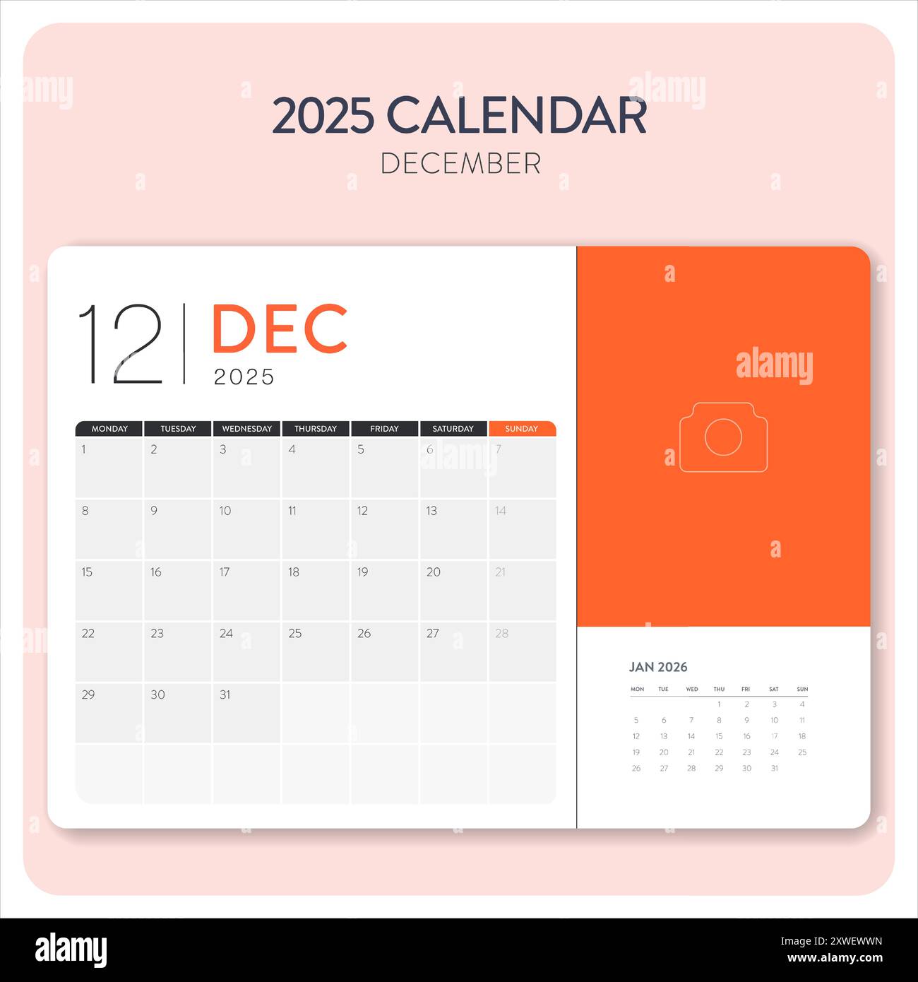 Calendar December 2025 template vector. Desk, wall calendar for print, digital calendar or planner. Week start on Monday. Annual calendar layout desig Stock Vector Image & Art - Alamy calendar-december-2025-template-vector-desk-wall-calendar-for-print-digital-calendar-or-planner-week-start-on-monday-annual-calendar-layout-desig-stock-vector-image-art-alamy