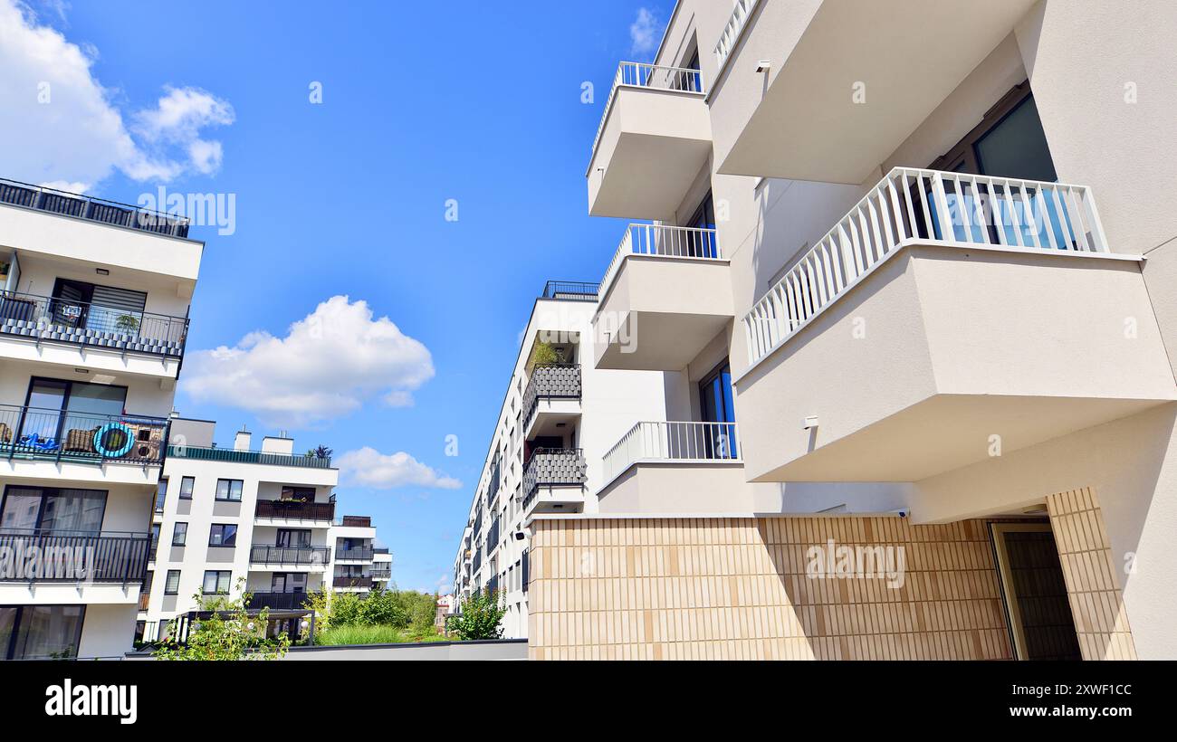 Gallery Detail: Modern Architecture Of Urban Residential Apartment Buildings On A Sunny