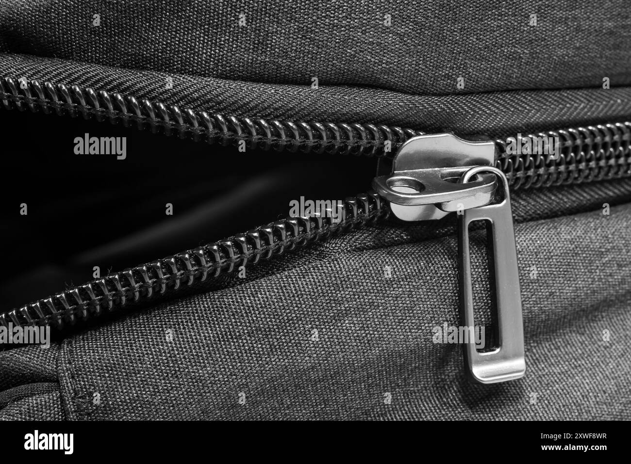 Garment zip Black and White Stock Photos & Images - Alamy
