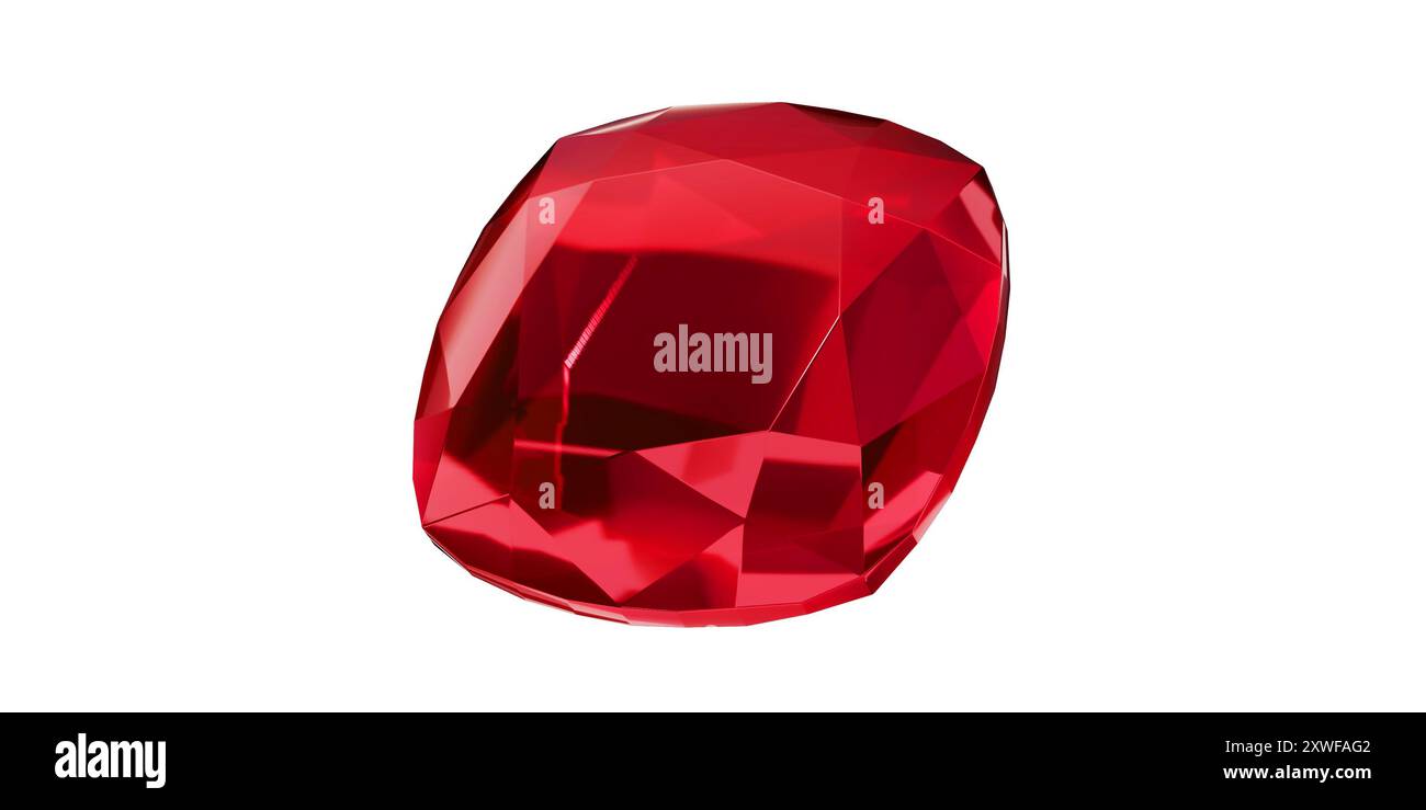 Ruby Gem on transparent background, red gemstone diamond isolated Stock ...