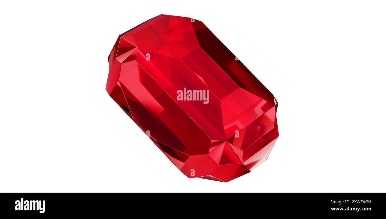 Ruby Gem on transparent background, red gemstone diamond isolated Stock ...