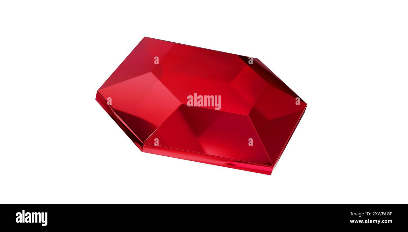 Ruby Gem on transparent background, red gemstone diamond isolated Stock ...