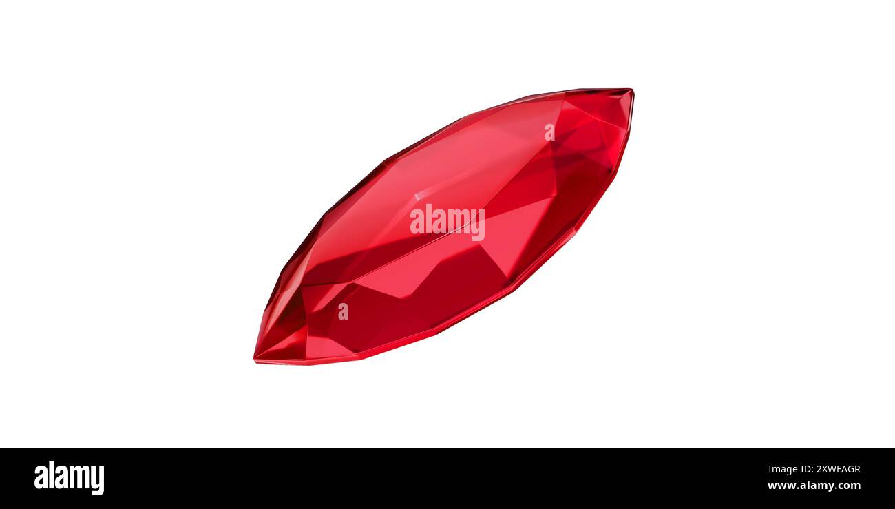 Ruby Gem on transparent background, red gemstone diamond isolated Stock ...