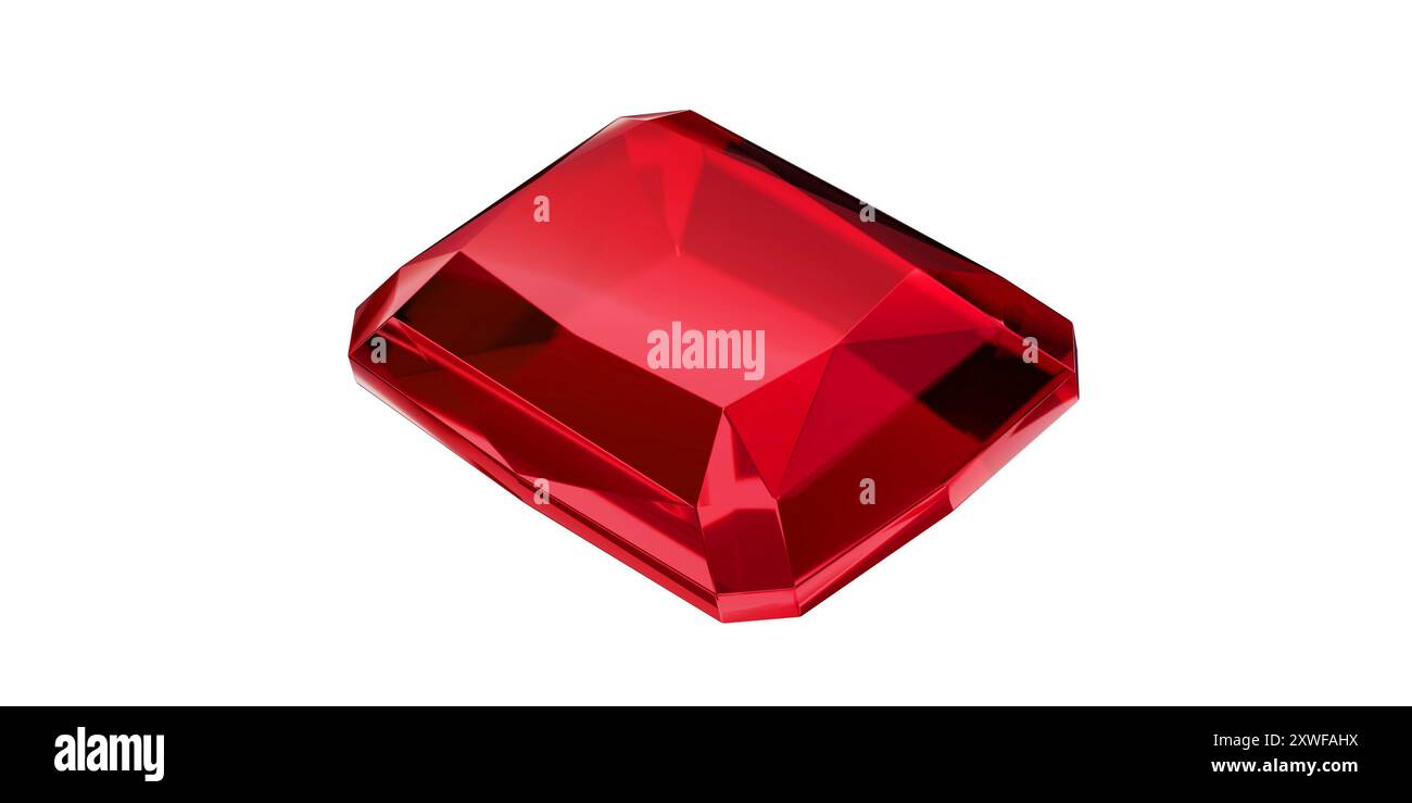 Ruby Gem on transparent background, red gemstone diamond isolated Stock ...