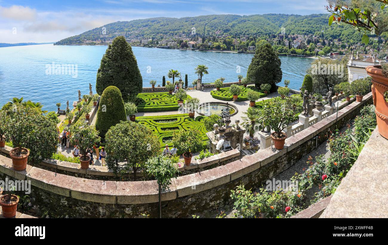 The Ornate Garden On Isola Bella One Of The Borromean Islands Of Lake the-ornate-garden-on-isola-bella-one-of-the-borromean-islands-of-lake