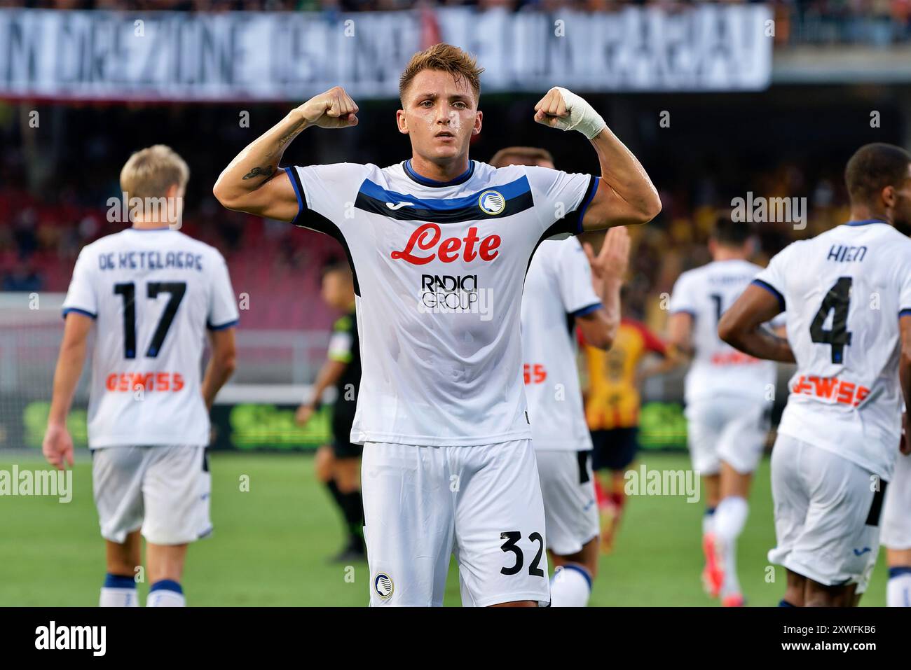 Mateo Retegui of Atalanta celebrates after scoring a goal during 