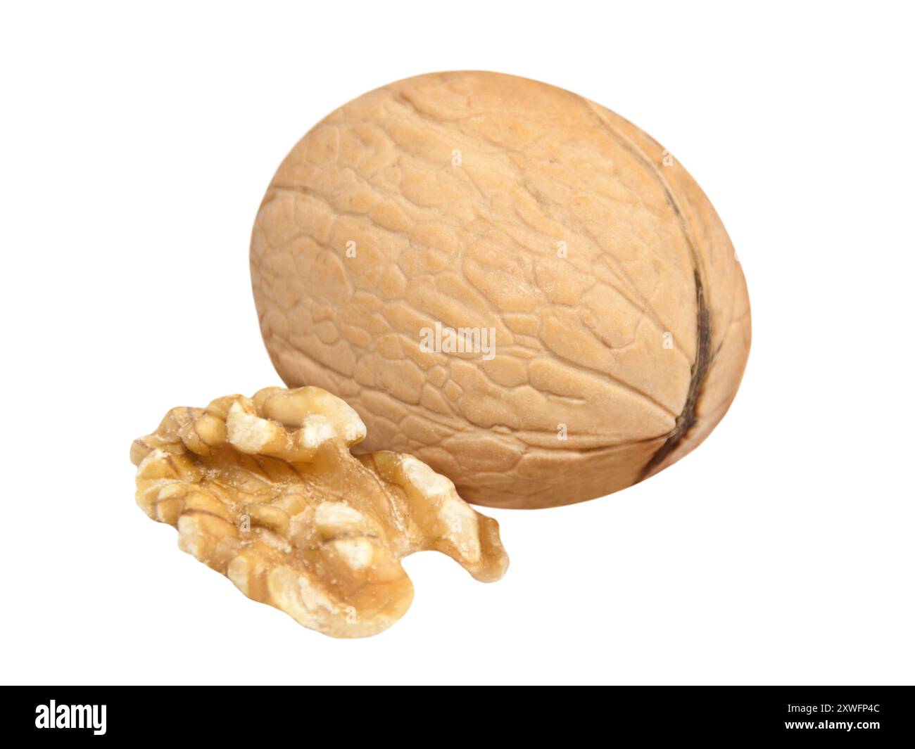 Walnut isolated on white background Stock Photo