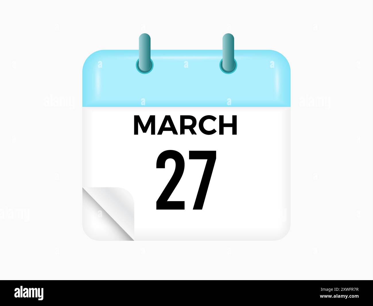 March 27 calendar and Time planner Daily Calendar Icon reminder March 27 calendar and Time planner Daily Calendar Icon reminder