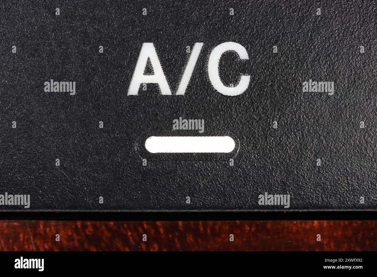 air condition switch inside a used car Stock Photo