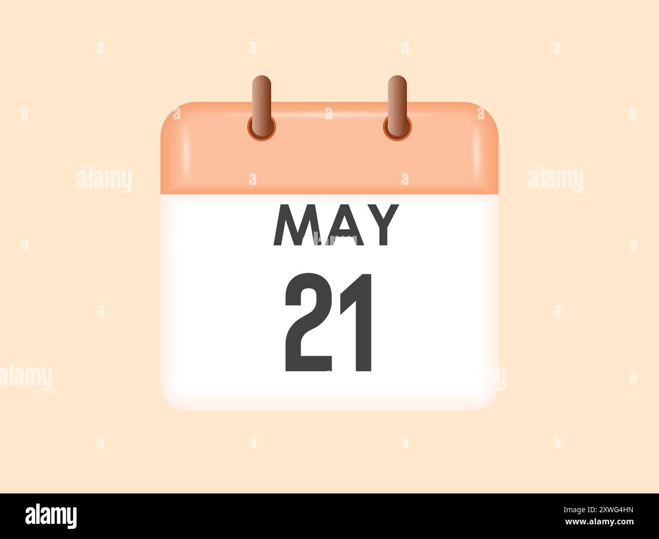 May 21 calendar and time planner daily calendar icon reminder