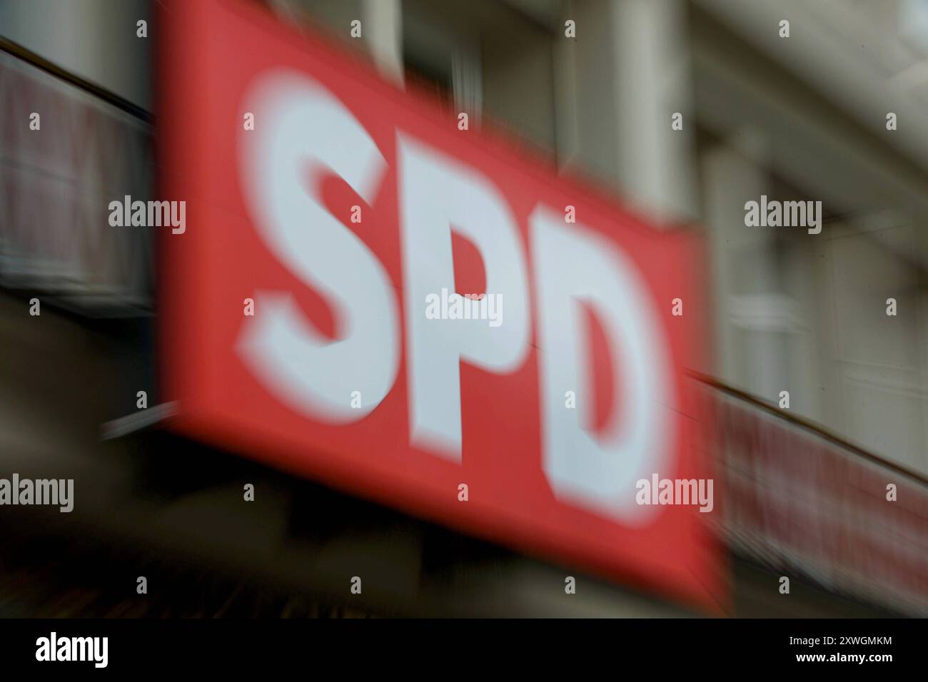 03.07.2024, Hamburg, SPD Sitz im Kurt Schuhmacher Haus Logo Schriftzug ...