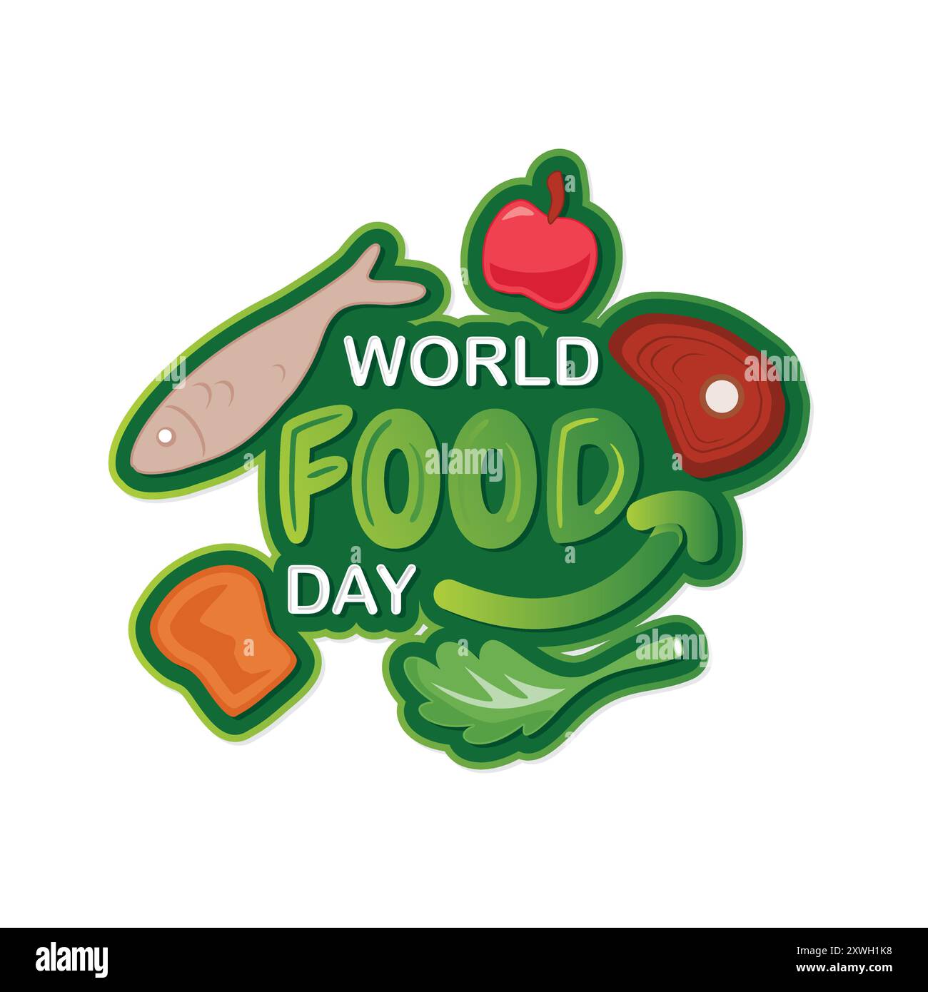 world-food-day-letter-text-typography-template-design-background