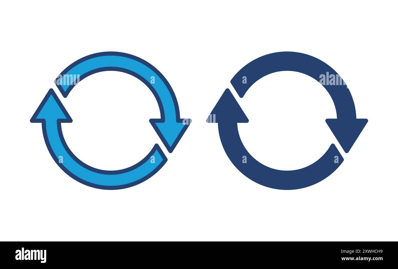 Refresh icon vector. Reload icon vector. Update icon. Stock Vector