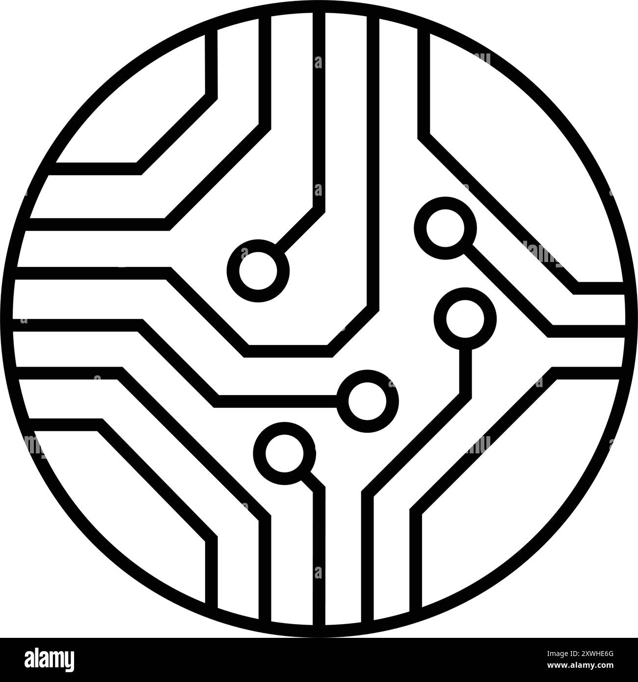 Circuit board icon element design Stock Vector Image & Art - Alamy