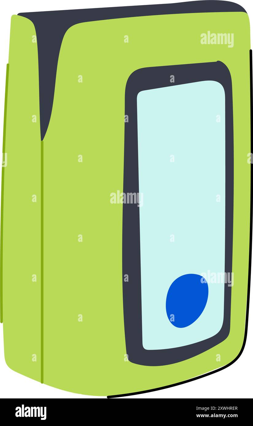 saturation pulse oximeter cartoon vector illustration Stock Vector ...