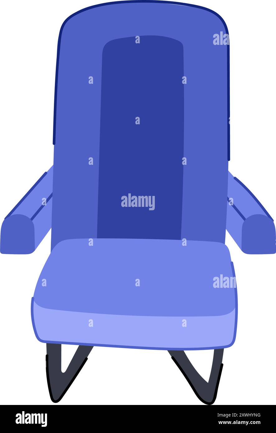 travel seat airplane cartoon vector illustration Stock Vector Image ...