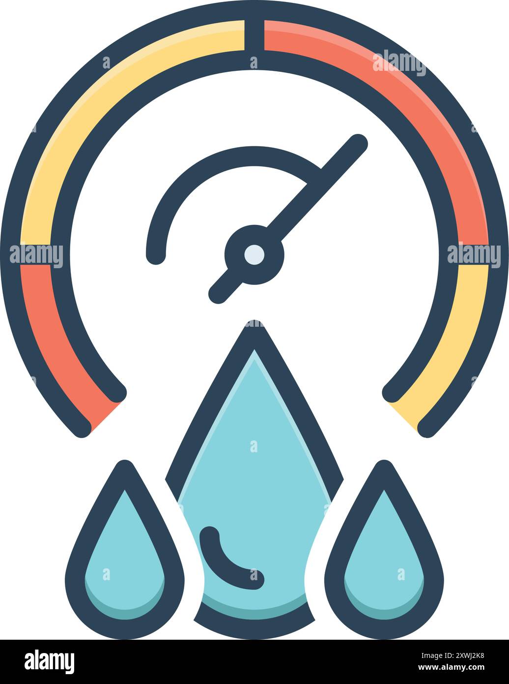 Icon humidity moisture Cut Out Stock Images & Pictures - Alamy