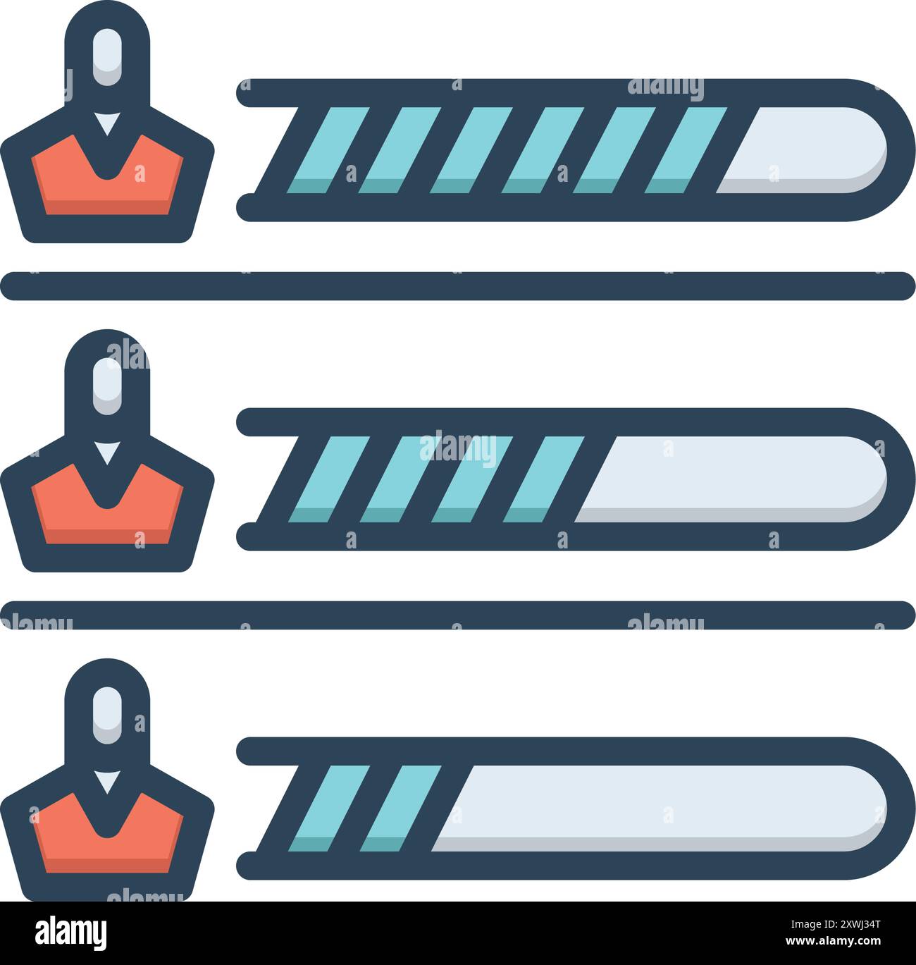 Icon for results, exit polling Stock Vector