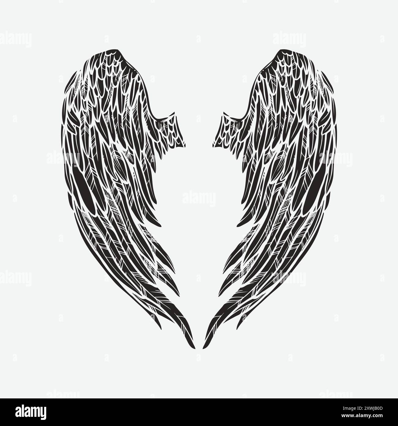 Wings vector design. vector illustration design editable and resizable Stock Vector