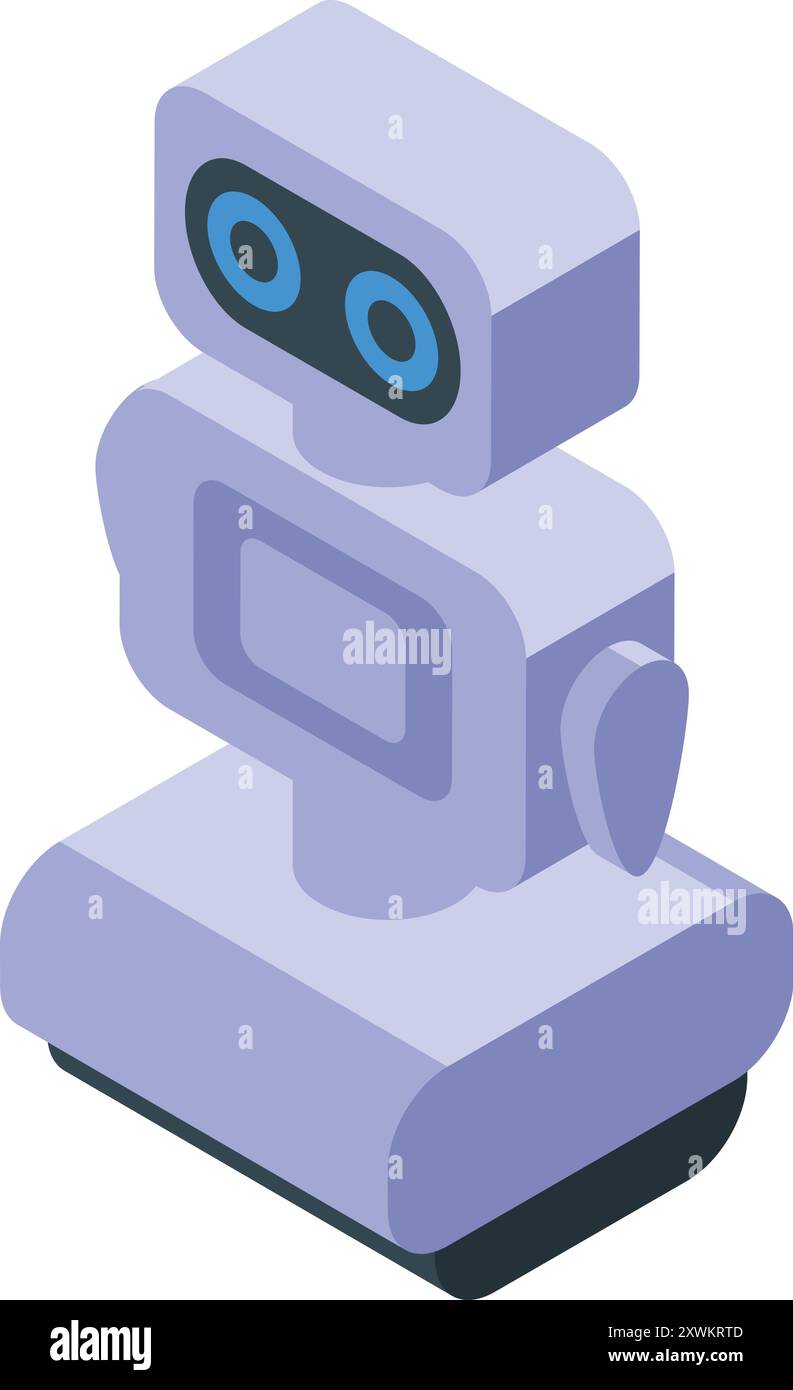 Modern robot standing is showing artificial intelligence and future technology Stock Vector