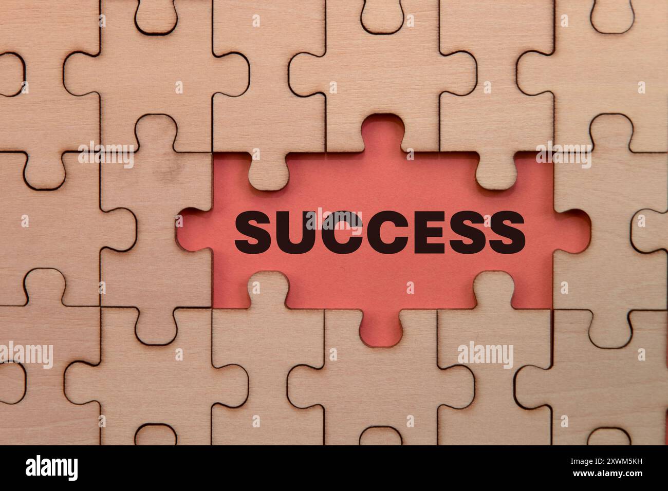 Missing piece reveals the key Success! Concept image for achievement(04)