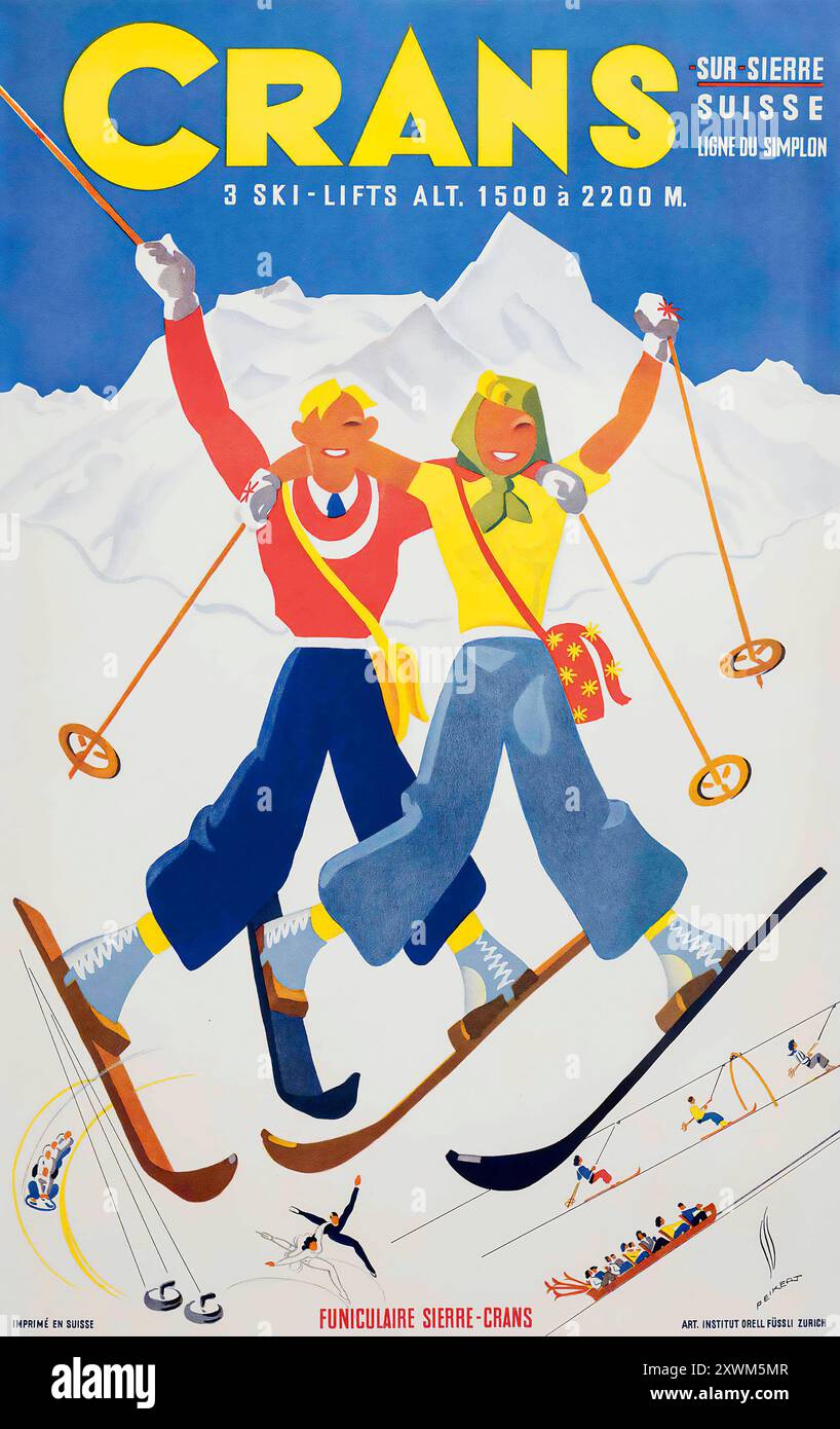 Jeunes Femmes Pratiquant Le Saut À Ski Photo - Getty Images