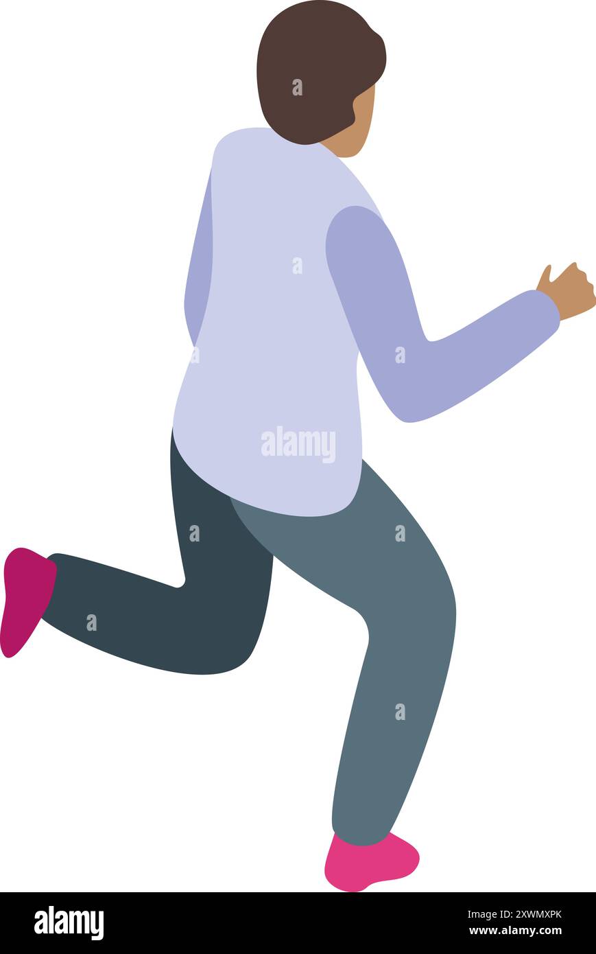 Running View Form Back Graphics Back view young man running Stock Vector Images - Alamy