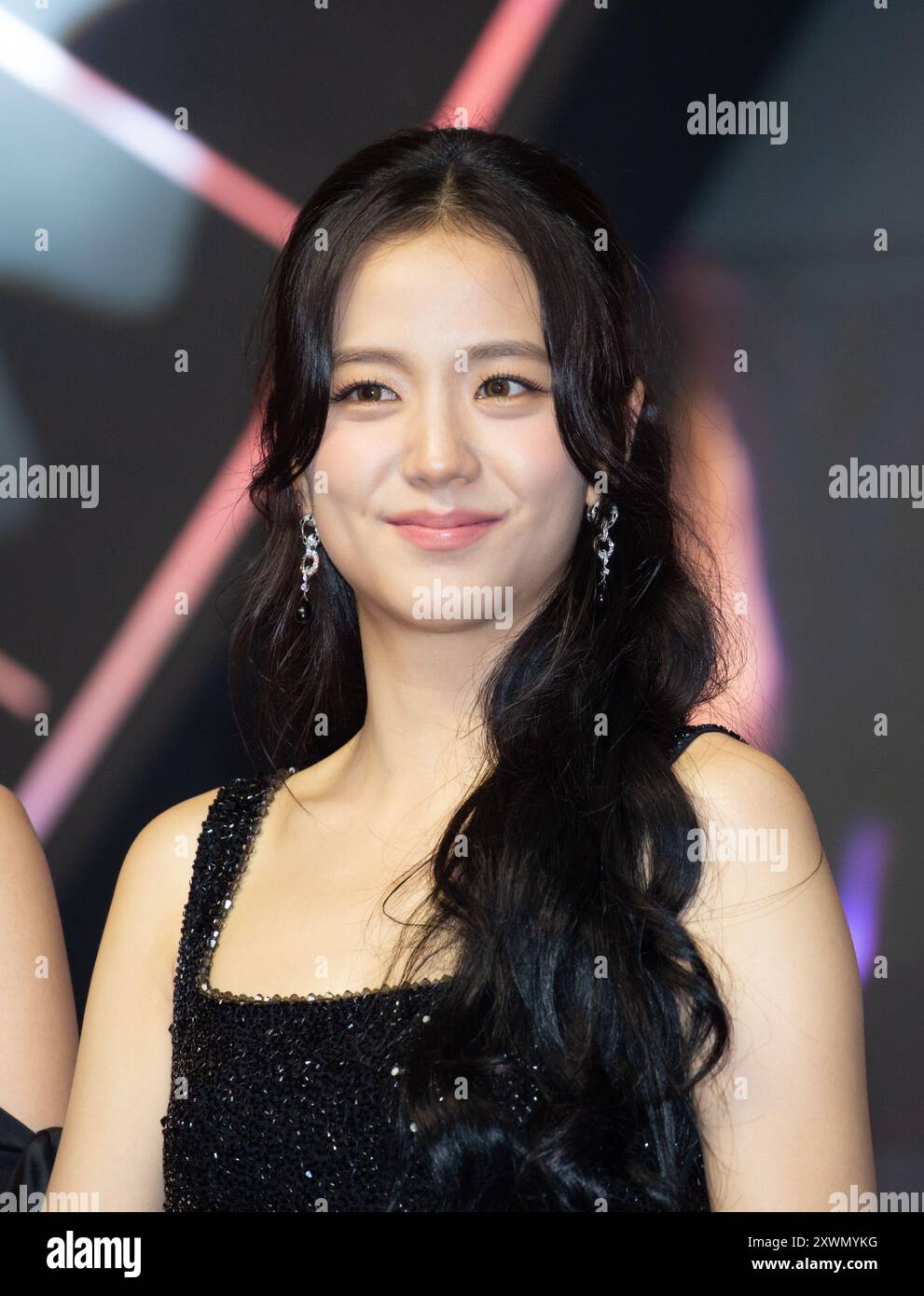 Jisoo (BLACKPINK), August 9, 2024 : Jisoo of K-Pop girl group BLACKPINK attends a pink carpet event to celebrate the release of the group's concert film, 'BLACKPINK World Tour BORN PINK in Cinemas' in Seoul, South Korea. The film commemorates the 8th anniversary of BLACKPINK. Credit: Lee Jae-Won/AFLO/Alamy Live News Stock Photo