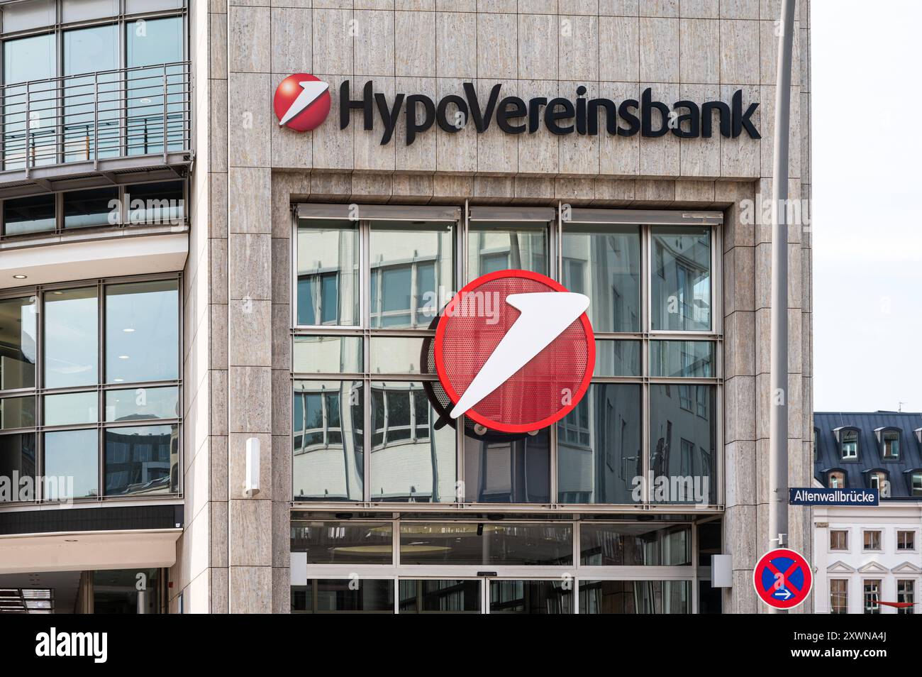 Hamburg, Germany, July 18, 2024 - The Hypovereinsbank, a German retail ...