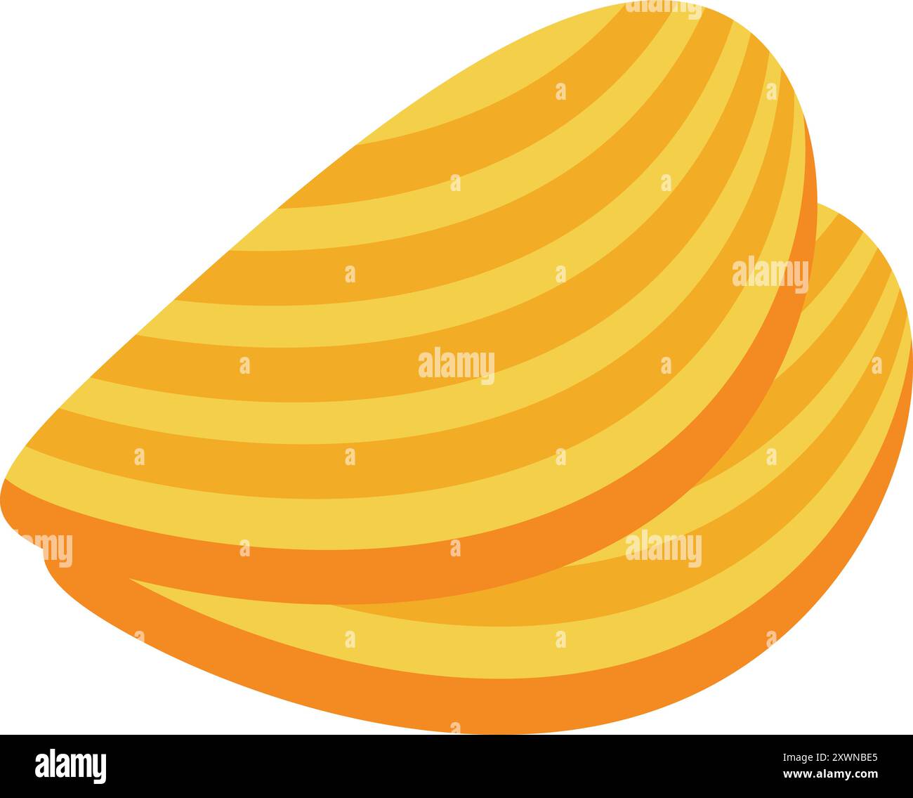 Two potato chips are overlapping, creating a visually interesting ...