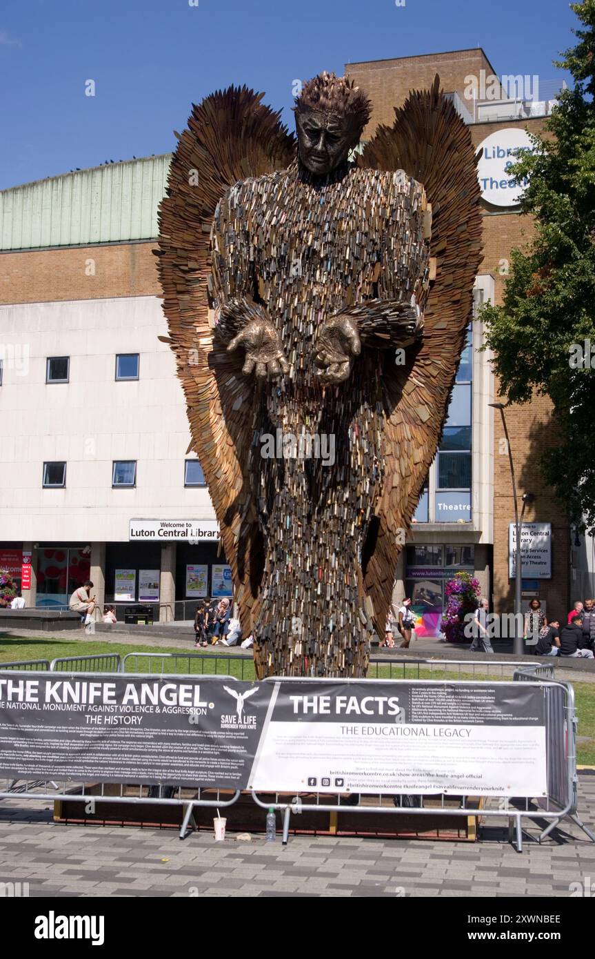 Knife Angel Sculpture Stock Photo